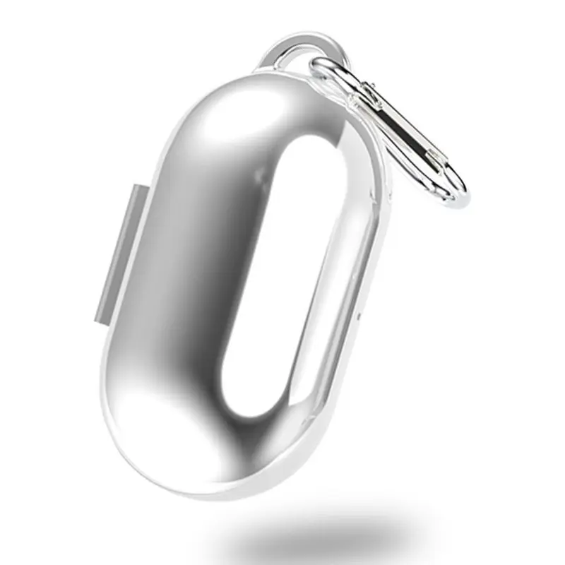 ТПУ покрытие защитный чехол полное покрытие для samsung Galaxy Buds аксессуары H37E - Цвет: Серебристый