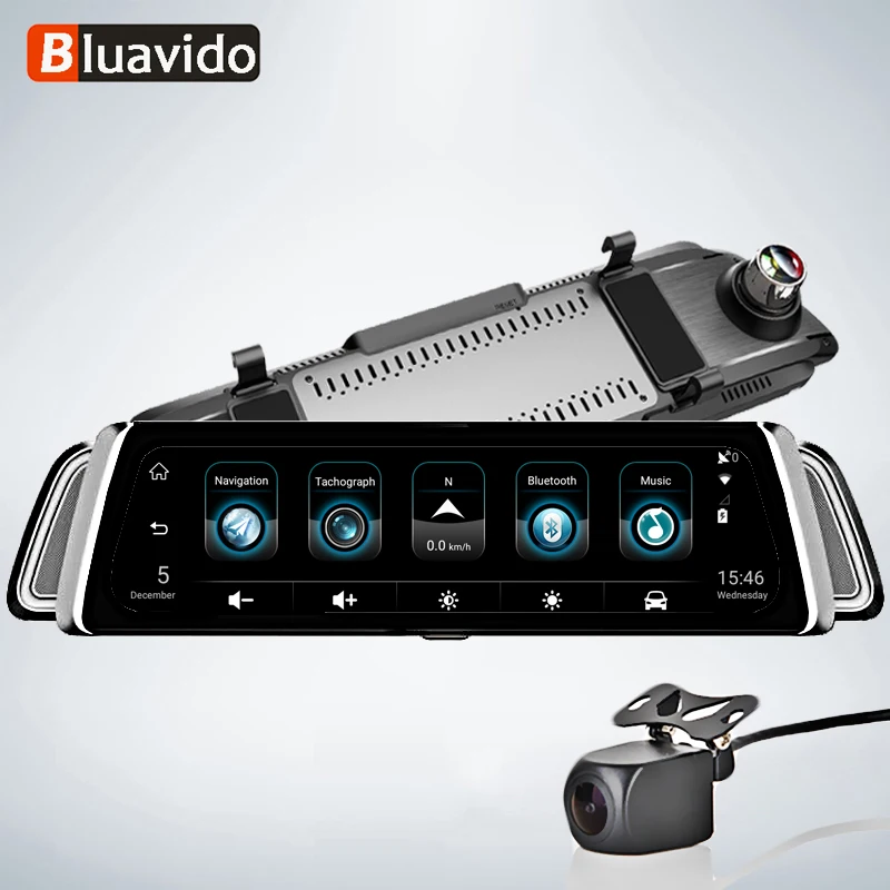

Bluavido 4G ADAS 9.35" Car Mirror Android Dash Camera GPS Navigation FHD 1080P Dual Lens Car Rear view Mirror Video Recorder DVR