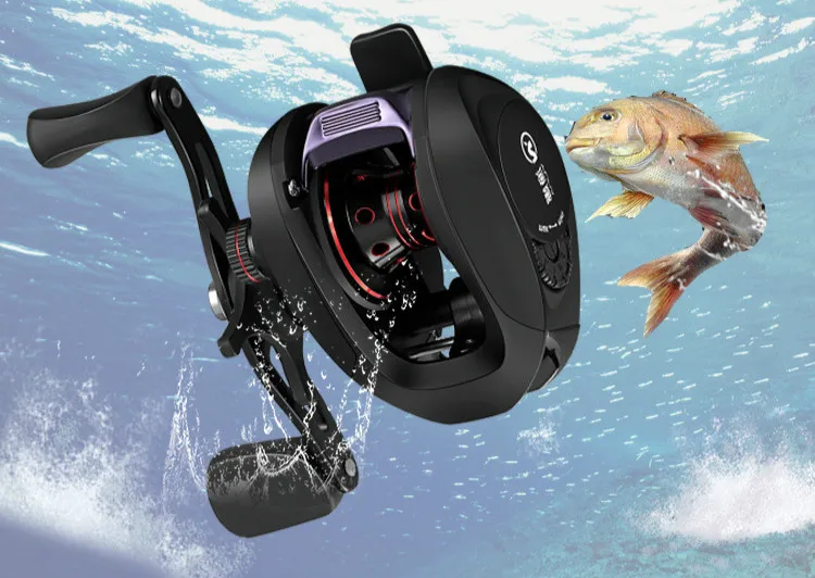 Катушка baitcasing High speed 6,3: 1 Передаточное отношение 4+ 1BB Свежая/соленая вода Магнитная Тормозная система рыболовное колесо 5 кг Тяговая мощность Carretilha
