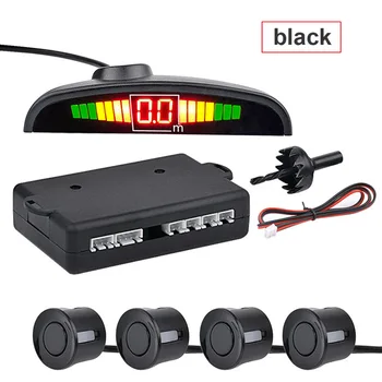

Car Auto Parktronic LED Parking Sensor with 4 Sensors Reverse Radar Backup Car Parking Radar Monitor Detector System Display