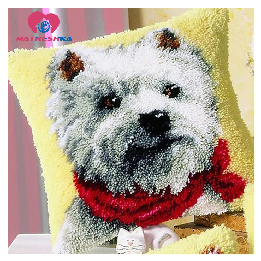 Милая собачья Подушка крестовая шовная игла для ковра Вышивка Сделай Сам коврики