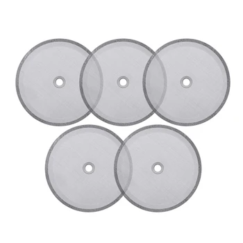 

10Packs French Press Replacement Filters Mesh Screen Coffee Press Filters-Includes Metal Center Ring Reusable Stainless Steel Me