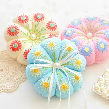 

European embroidery material bag flower novice manual DIY fresh daisy needle ring holder