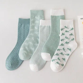 

Forest Series Small Fresh Socks Female Middle Tube Spring and Summer Thin Section Ins Tide Korea Cute Cartoon Autumn and Winter