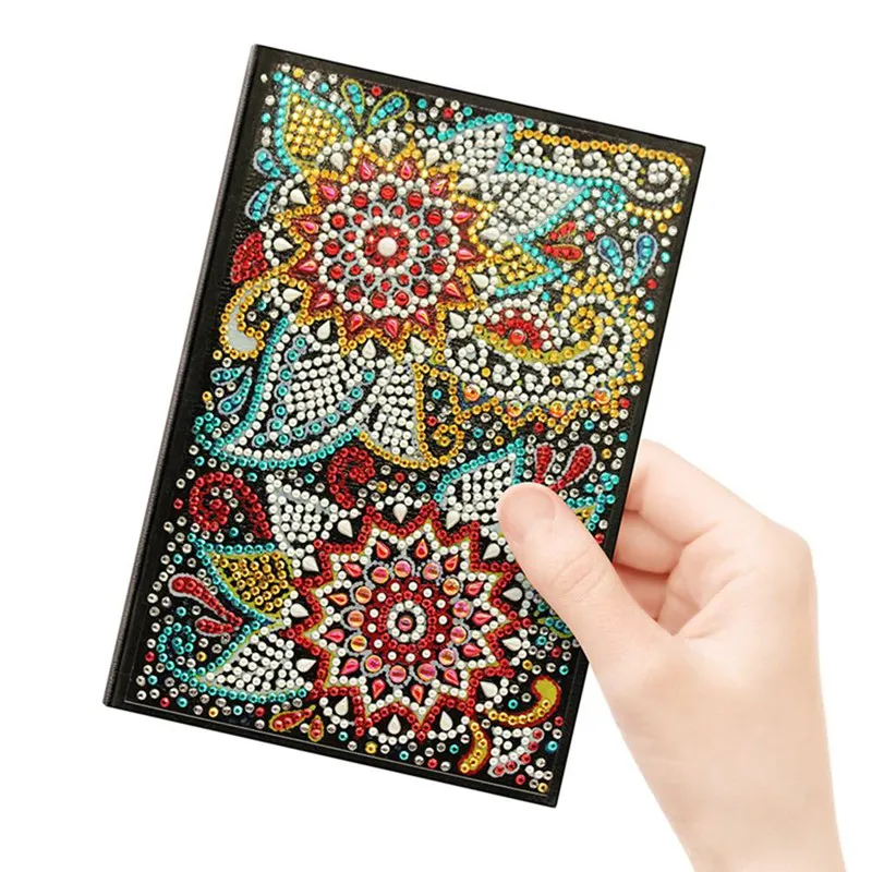 Diy Art Алмазный альбом для рисования дневник полная круглая вышивка мозаикой из стразов A5 64 страницы Сова Павлин блокнот