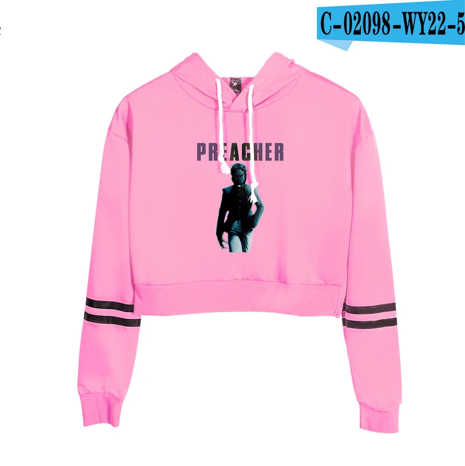 pink Новинка, укороченный топ с капюшоном для женщин, Kpop, хлопок, Харадзюку, высокое качество, черный свитер с капюшоном для девочек - Цвет: pink