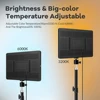 Dimmable LED Video Light Panel EU Plug 3200k-6000k Photography Lighting For Live Stream Photo Studio Fill Lamp Three Color ► Photo 3/6