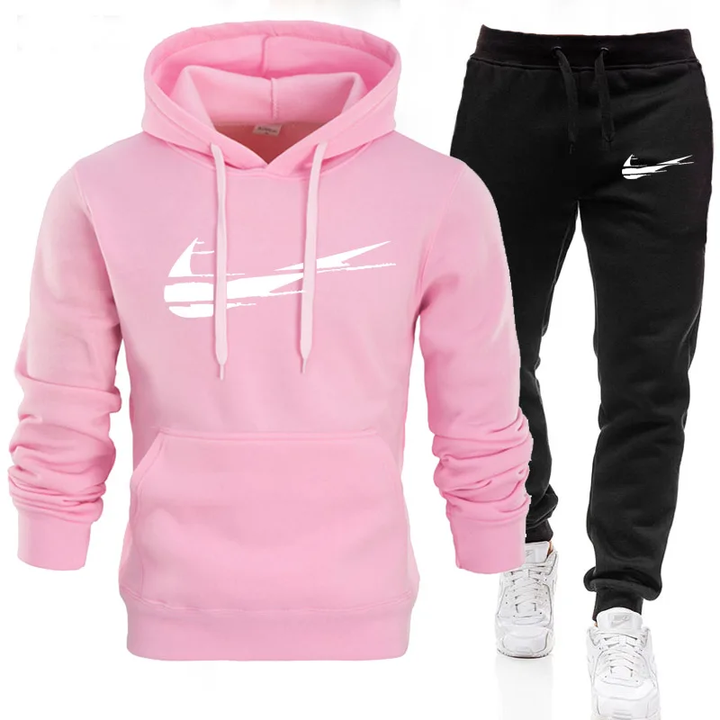 

2020 Casual Tracksuit Women 2 Piece Set Female Hooded Sweatshirt And Pants Sportwear Suit pullover Hoodies Clothes