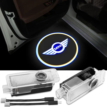 

2PCS For BMW mini COOPER One S R50 R53 R56 R60 F55 F56 R57 LED Car Door Warning Welcome Logo Projector Light Laser Shadow Lamp