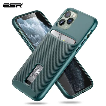 

ESR Case for iPhone 11 Pro Max Card Case Wallet Brand Green Business TPU PC Cardholder Protective Cover for iPhone 2019 11pro