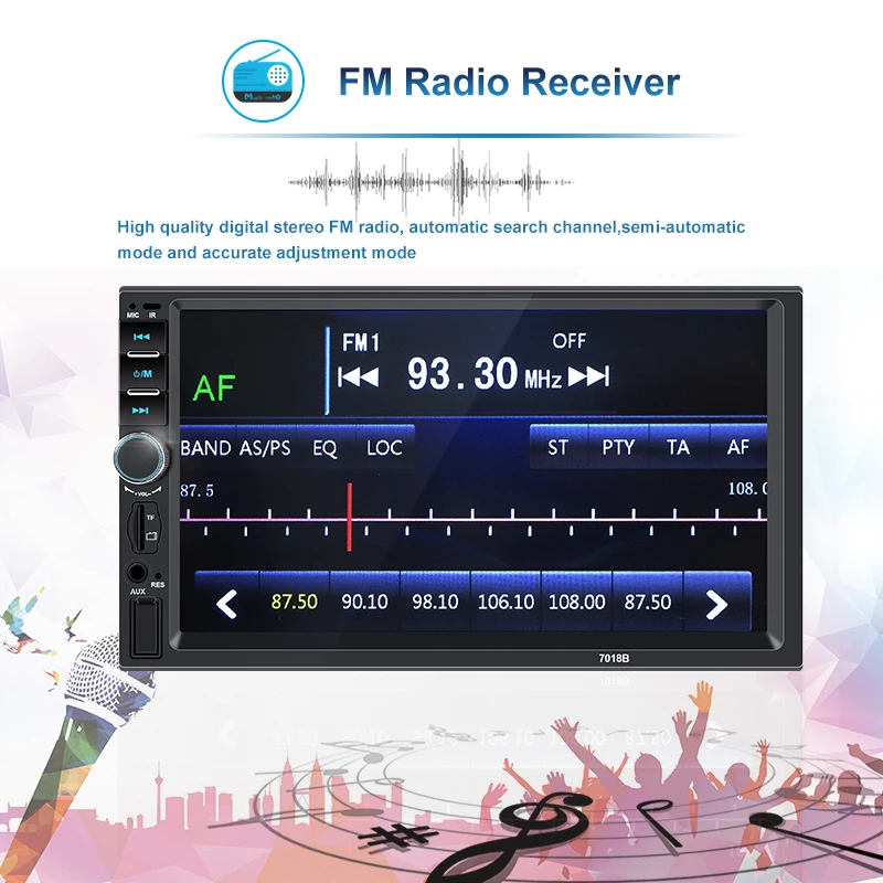 Автомобильная семейная Автомагнитола HD " сенсорный экран стерео 2Din Bluetooth FM зеркальная связь MP5 плеер авторадио-вид сзади камера магнитофон