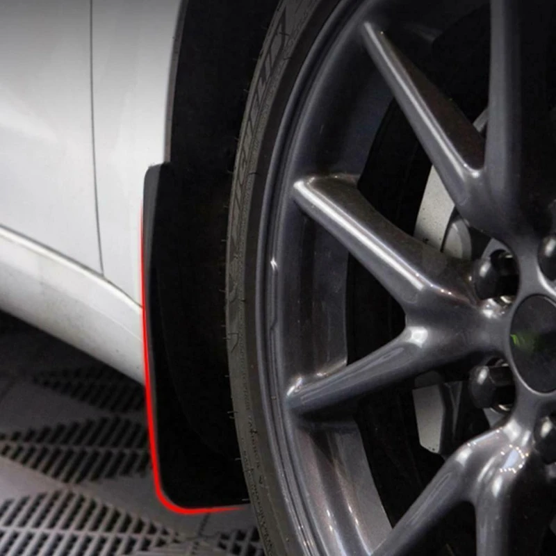 Автомобильные Брызговики для-2019Tesla модель 3 и крепежный винт яркий черный