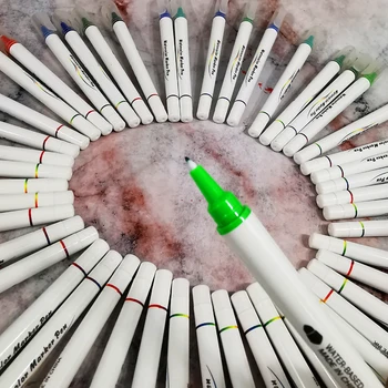 

12/24/36/48 Color Dual Marker Felt Tip school Supplies calligraphy pen Drawing Manga art Marker watercolor Brush Pen For School