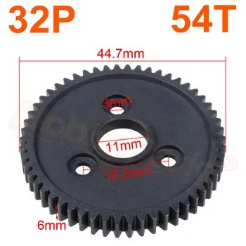 

Hardened Steel Metal Spur Gear 54T Tooth 32P 3956 for RC 1/10 Traxxas Slash 4x4 Stampede 4x4 VXL / Rustler 4X4 / E-Revo / T-Maxx
