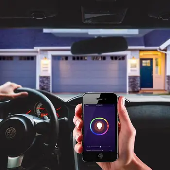 

WiFi Smart LED Light Round Bulb Changing Dimmable Multi-color GU10 Voice Control Q0KF