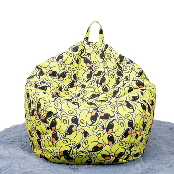 

Bean Bag Sofa Covers (No Filler) Ultra Soft Cartoon Animal Print Beanbag Chair Cover Stuffed Toys Dolls Storage Home Textile