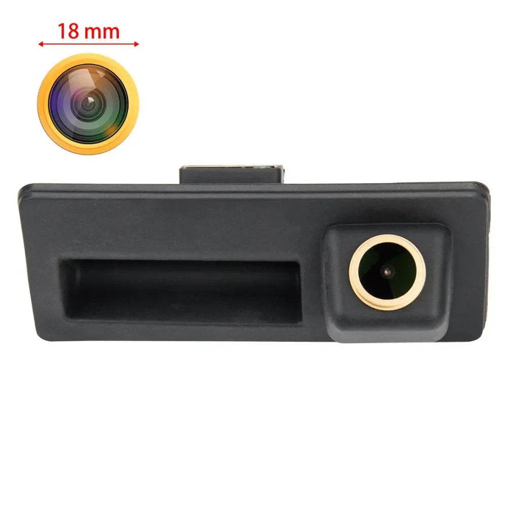 

Freezzmi Golden HD Rear View Reverse Backup Camera Trurk Handle for Audi A4 B6 B8 A6 Cayenne VW Volkswagen Passat B6 Jetta Golf