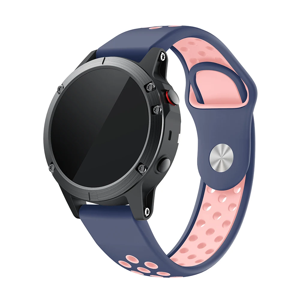 22 мм силиконовый ремешок для Garmin Fenix 5 forerunner935 Quati x5/Instinct быстрая установка металлические ремешки для часов модные ремешки для часов