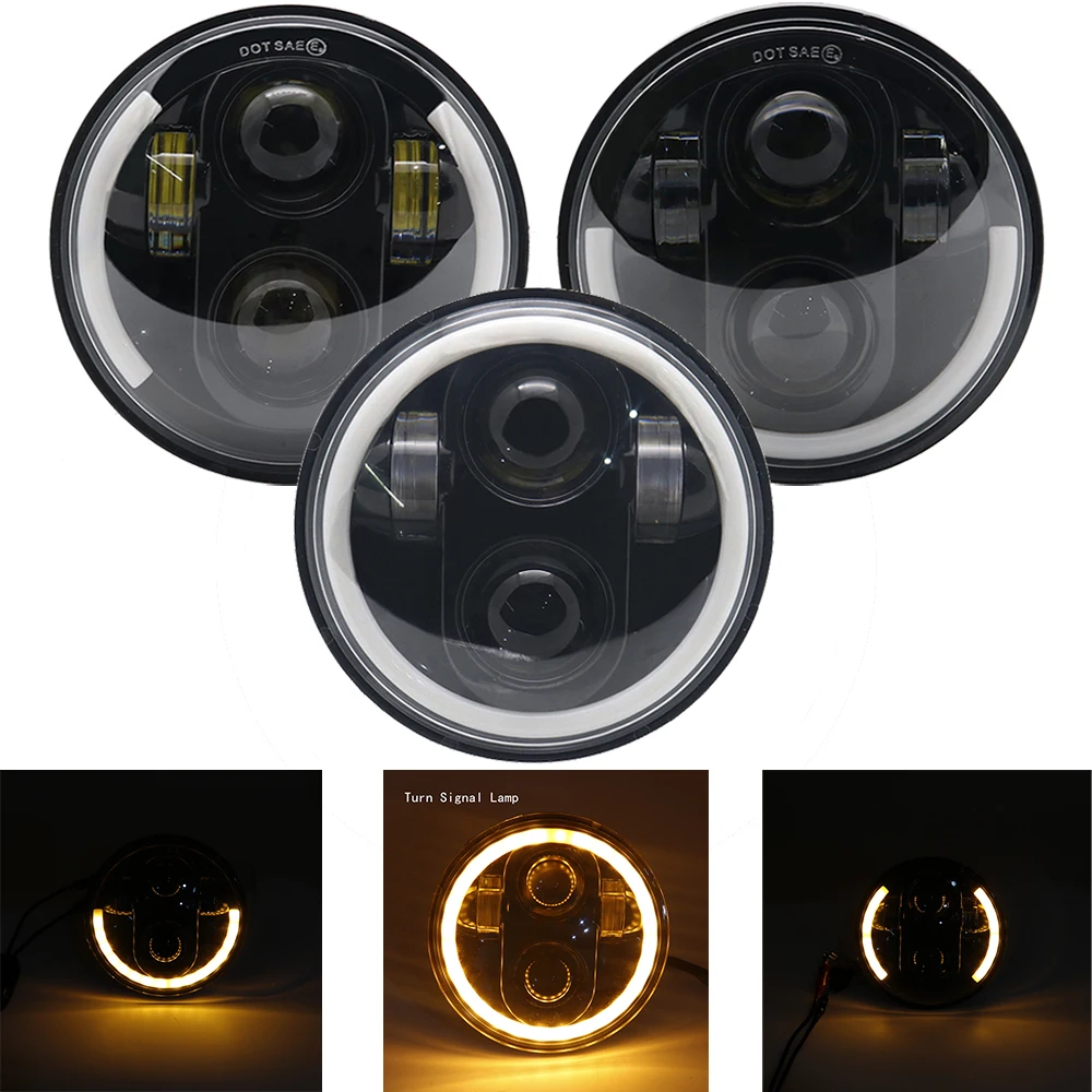 

5 3/4 " For motor Headlight 5.75 " New For Street 750 moto LED Headlamp For Softail Dyna Iron 883 XL883N Sportster Models