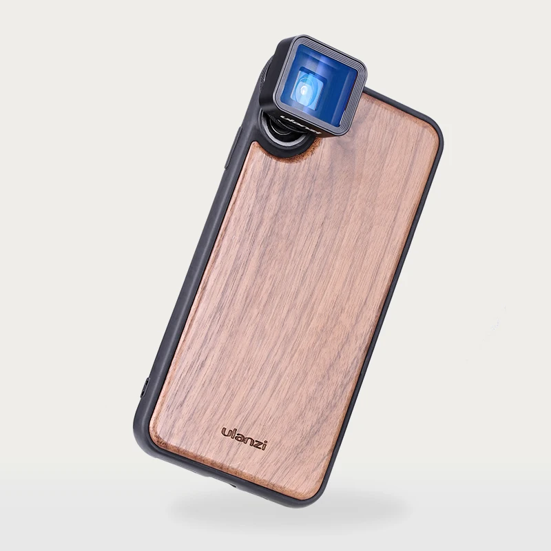 Ulanzi Деревянный чехол для телефона iPhone X XS XMax анаморфный объектив широкоугольный