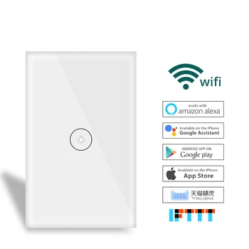 

Smart Switch Wall Touch Sensor Toggle Switch 1 2 3 Gang Wifi Interruptor US/EU Standard Work with Tuya Alexa Google Home IFTTT