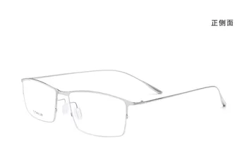 

Belight Optical New Arrival Half rimless Titanium Alloy Mens Ultra light Frame Rimless Glasses Prescription Eyeglasses 2611