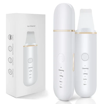 

Ultrasonic Skin Scrubber Vibrate Ion Deep Face Clean Machine Facial Spatula Skin Scraper Ultrasound Peeling Shovel Pore Cleaning
