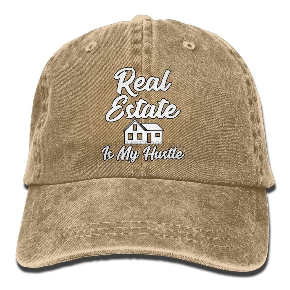 Кепки s HatsReal Estate is My шума забавные посредник подарок унисекс мыть хлопок Twill