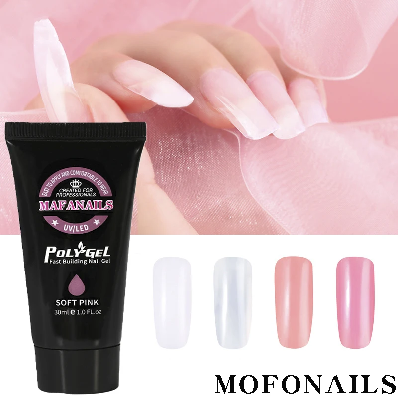 

MOFONAILS 9 Colors 1pcs Builder Acrylic GEL Quick Extension Nails Tips 30ml Nail Building LED/UV Poly Gels For Diy Nail Tips Art