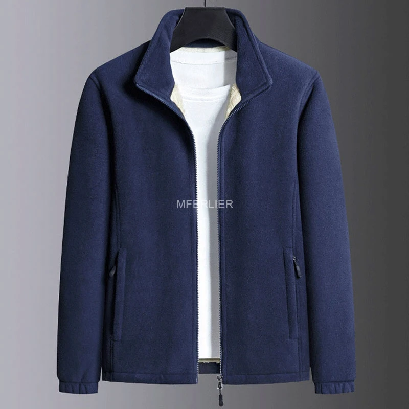 Autumn Winter Men's Jackets 9XL 140kg 5XL 6XL 7XL 8XL Bust 150cm Large Size Warm Coat 4