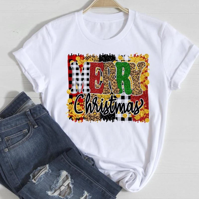 Ropa de estilo de los años 90 para mujer, camisetas bonitas y dulces, Top de dibujos animados a la moda, camiseta gráfica de Año Nuevo, camiseta de para mujer|Camisetas| - AliExpress