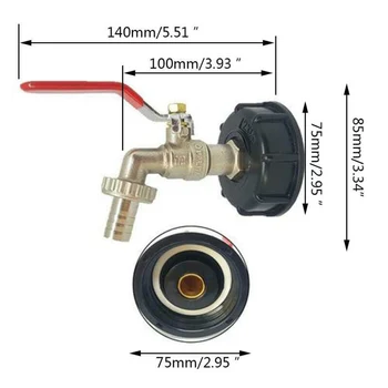 

IBC container Tank Adapter Tap Detachable Connector Replacement Garden