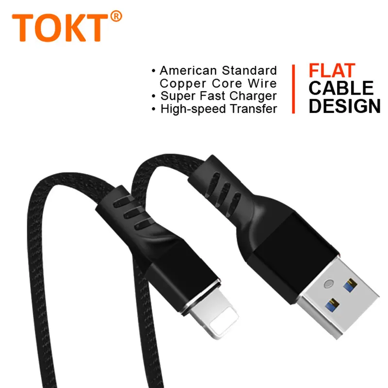 2.4A Быстрая зарядка Плетеный плоский usb игровой кабель для iphone micro usb кабель type-c кабель для телефона для iphone X 8 7 6 plus Кабель