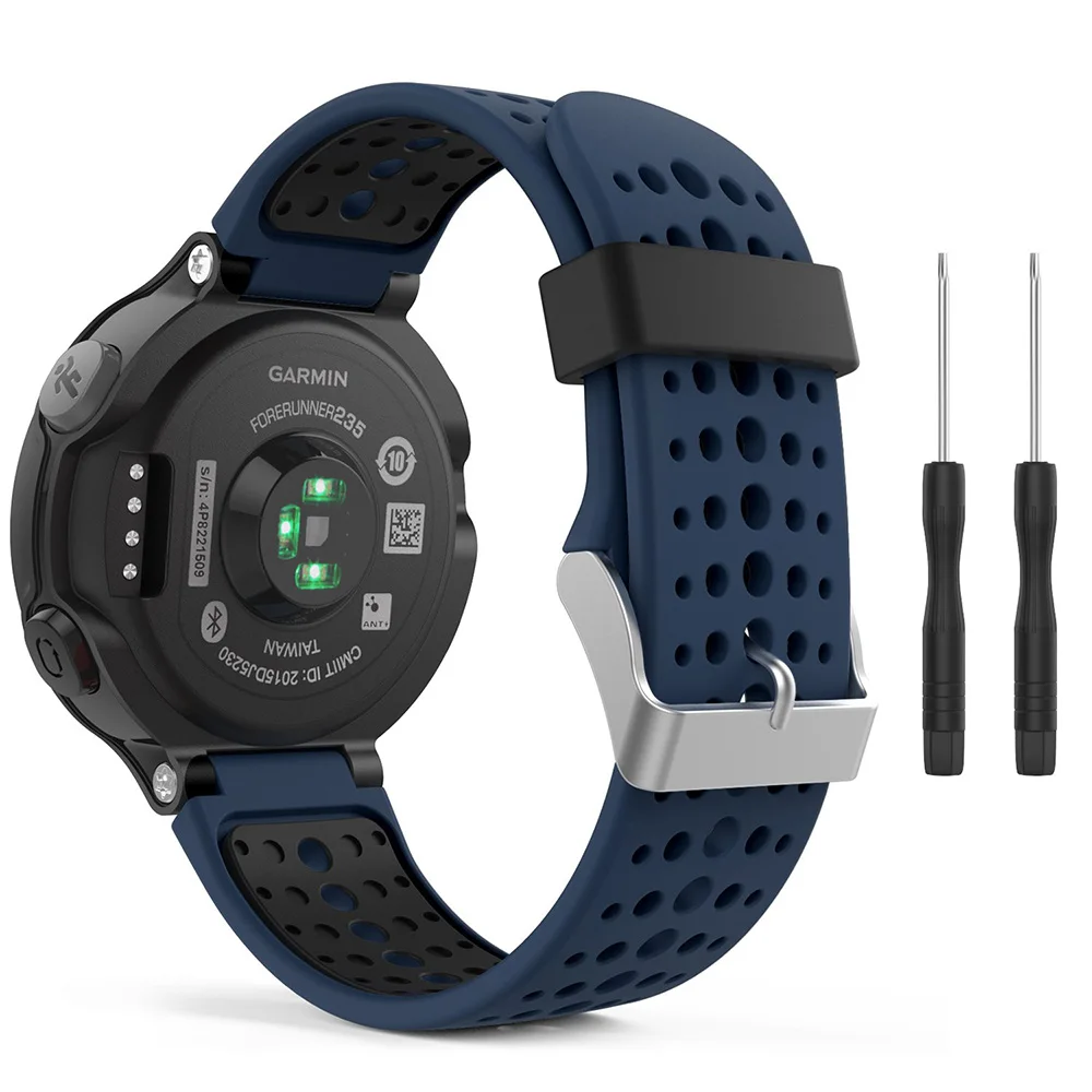 Ремешок для Garmin Forerunner 230/ 235/235Lite/220/620/630/ 735XT GPS Смарт часы с силиконовым ремешком и