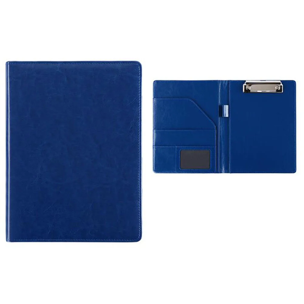 

A5 PU Leather Document Bags File Folder Home Stationery Business Student School Portable Storage Clip Board Flip Protective