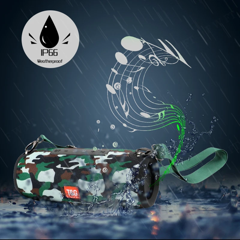 Большая мощность Портативный беспроводной Bluetooth динамик стерео телефон музыка