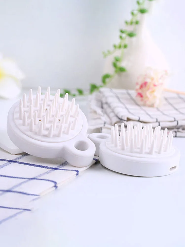 1Pcs Silicone Hair Brush Shampoo Scalp Massage Brush Washing Comb