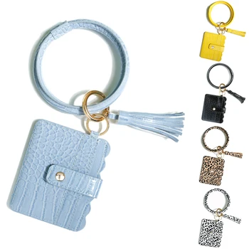 

Fashion Card Bag for Women PU Leather Tassel Wallet Wristlet Purse Card Key Holder Pouch