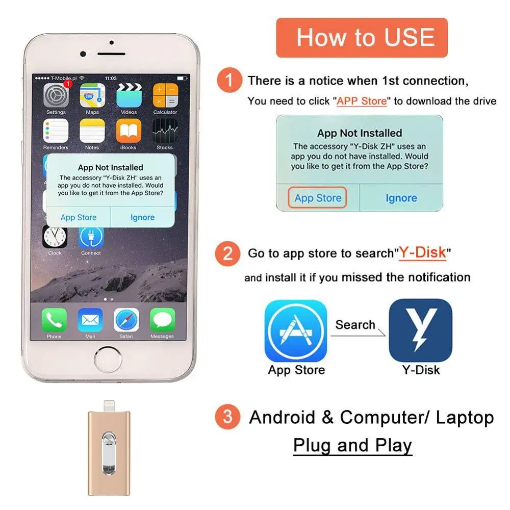 BRU OTG USB 3.0 флешка 32 ГБ 64 ГБ 128 ГБ 256 ГБ Для iPhone ipad Android Телефон Планшетный ПК Android Pen Drive USB-накопитель флешка для айфона