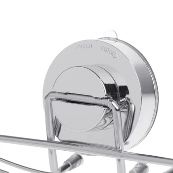 

Stainless Steel Soap Rack Holder Suction Tray Dish Shower Bathroom Holder Basket 28TC
