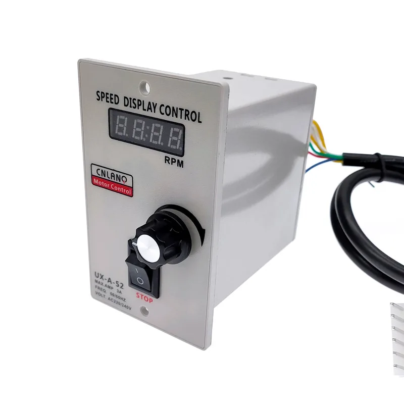 Digital display speed controller UX-A-52 400W AC 220V Motor Speed Pinpoint Regulator Controller Forward & Backward 50/60hz afbeelding