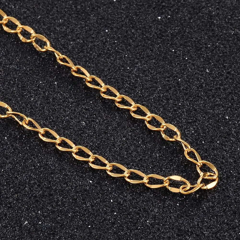 Popular fashion Stainless Steel Necklace Various Types Of Men And Women Jewelry