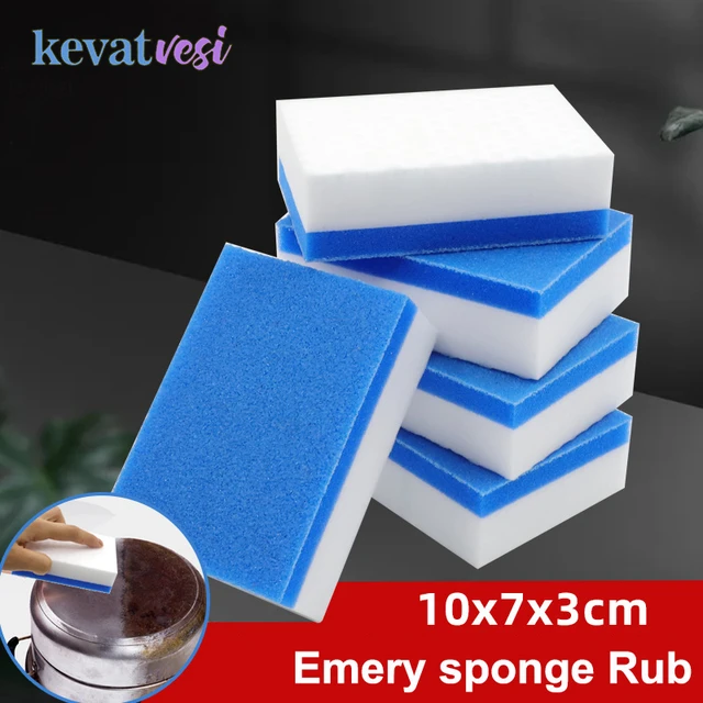 Spugna per smeriglio ad alta densità 1/2/4/6pcs gomma per spugna magica  strumento per la pulizia della cucina per pentola per piatti detergente per  spugna in melamina rimozione della ruggine - AliExpress