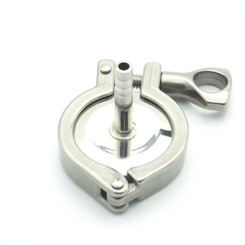 

304 Stainless Steel Sanitary Pipe Fitting Set 12.7mm Hose Barb Ferrule + 1" Tri Clamp + Silicon Gasket + End Cap