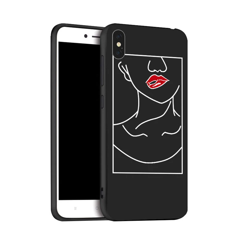 Hitam Telepon Untuk Xiaomi Mi Redmi 6 PRO A2 Lite Note 7 K20 9T 7A 8 8T K30 Ponsel Housing Bag Cover Shell