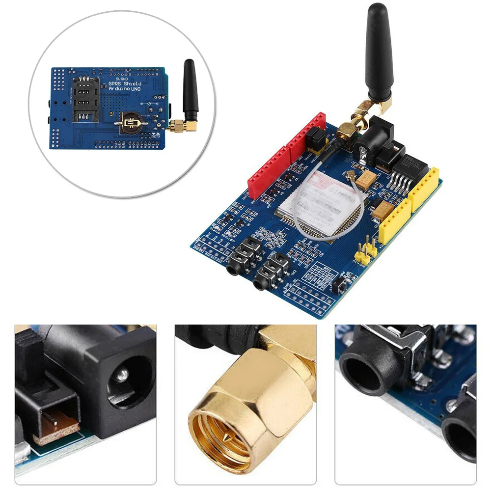 SIM800C макетная плата четырехдиапазонная GSM GPRS модуль Bluetooth с антенной Inm SIM800C макетная плата