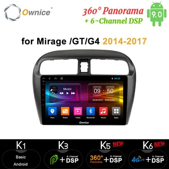 

Ownice 9" 8 Core Android 9.0 Car radio carplay GPS Navi 4G LTE DSP 360 Panorama Optical for Mitsubishi Mirage GT G4 2014 2017