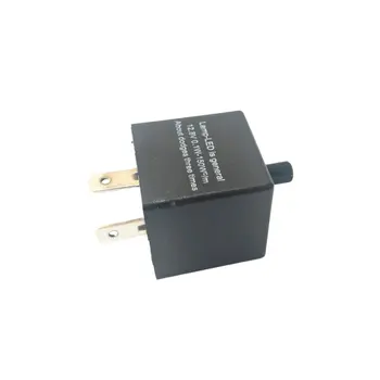 

3pins Car Motorcycle LED Flasher Relay 12V Universal Electronic Adjustable Freauency LED Turn Signal Light Blinker Flasher Relay