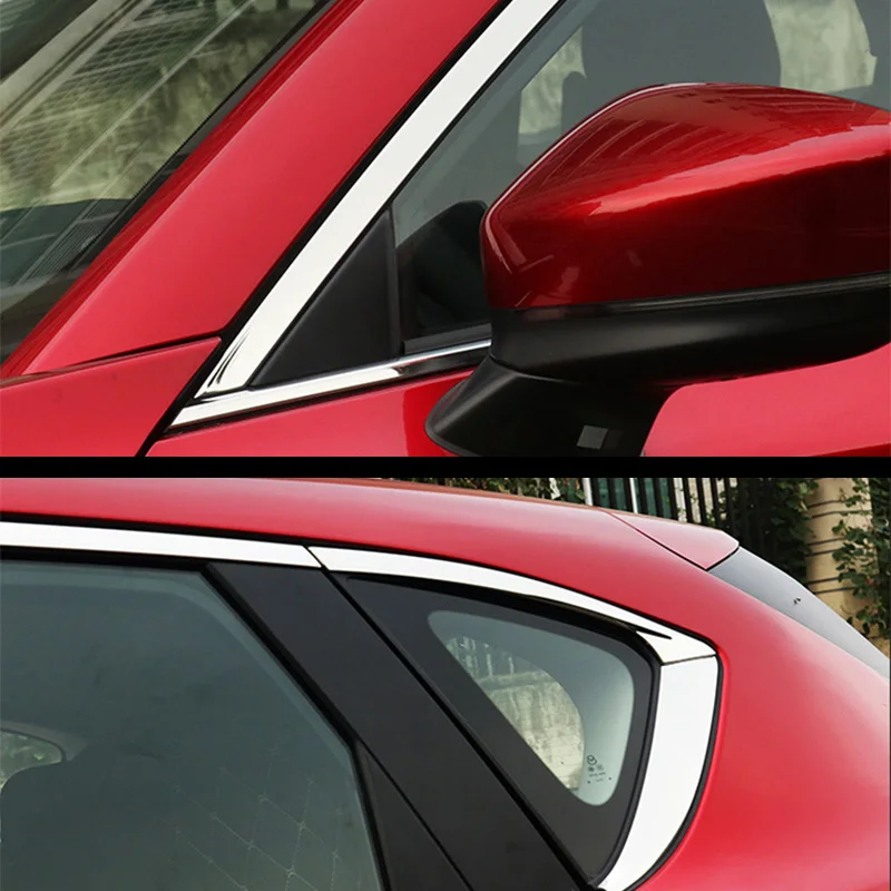 Накладка на окно автомобиля для Mazda CX-5 CX5 KF хромированные полосы наружное украшение декоративная накладка полоски ремонт автомобильные аксессуары