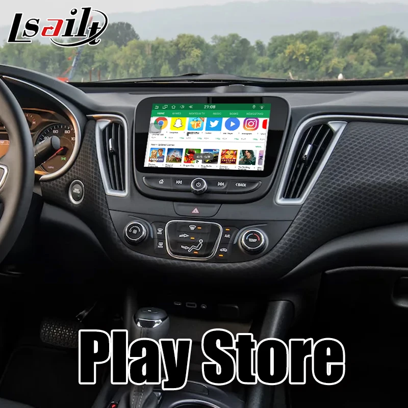 Lsailt Android 7,1 мультимедийный видео интерфейс gps навигационная коробка для Chevrolet Malibu MyLink-поддержка YouTube, CarPlay, App